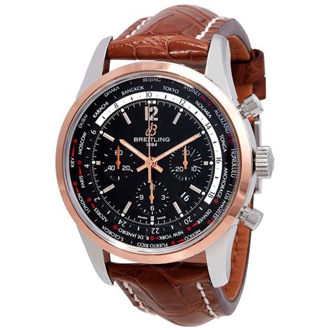 breitling transocean black dial automatic|Breitling Transocean chronograph men's watch.